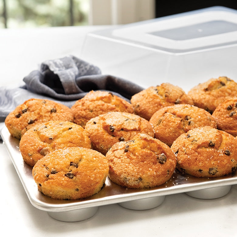 Nordicware 12 Cavity Muffin Pan with High-Domed Lid